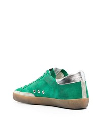 grüne Wildleder niedrige Sneakers von Golden Goose