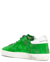 grüne Wildleder niedrige Sneakers von Golden Goose Deluxe Brand