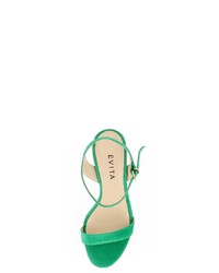 grüne Wildleder Sandaletten von Evita