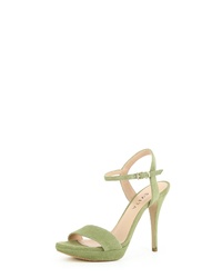 grüne Wildleder Sandaletten von Evita