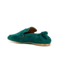 grüne Wildleder Slipper von Joseph