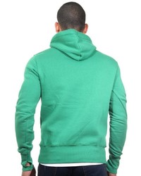 grüner bedruckter Pullover mit einem Kapuze von CAZADOR