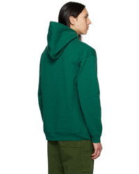 grüner bedruckter Pullover mit einem Kapuze von Dime