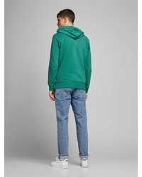 grüner bedruckter Pullover mit einem Kapuze von Jack & Jones