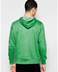 grüner bedruckter Pullover mit einem Kapuze von French Connection