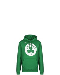 grüner bedruckter Pullover mit einem Kapuze von Nike