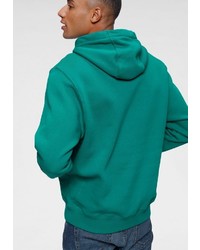 grüner bedruckter Pullover mit einem Kapuze von Nike Sportswear