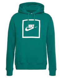 grüner bedruckter Pullover mit einem Kapuze von Nike Sportswear