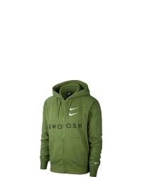 grüner bedruckter Pullover mit einem Kapuze von Nike Sportswear