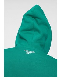 grüner bedruckter Pullover mit einem Kapuze von Reebok Classic