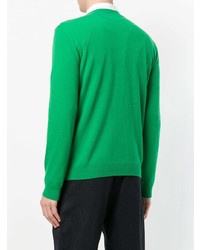 grüner bedruckter Pullover mit einem Rundhalsausschnitt von Valentino