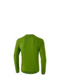 grüner bedruckter Pullover mit einem Rundhalsausschnitt von erima