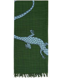 grüner bedruckter Schal