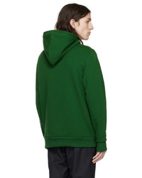 grüner bestickter Pullover mit einem Kapuze von De Bonne Facture