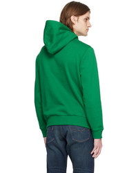 grüner bestickter Pullover mit einem Kapuze von Polo Ralph Lauren