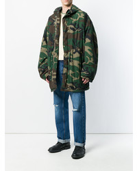 grüner Camouflage Parka von Yeezy