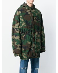 grüner Camouflage Parka von Yeezy