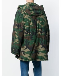 grüner Camouflage Parka von Yeezy