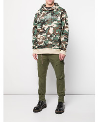 grüner Camouflage Pullover mit einem Kapuze von Mastermind Japan