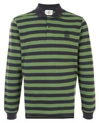grüner horizontal gestreifter Polo Pullover von Kent & Curwen