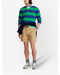 grüner horizontal gestreifter Polo Pullover von Polo Ralph Lauren