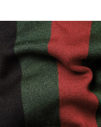 grüner horizontal gestreifter Schal von Gucci
