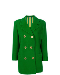 grüner Mantel von Versace Vintage