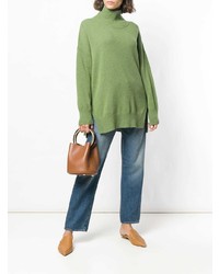 grüner Oversize Pullover von Roberto Collina