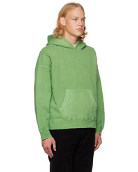 grüner Pullover mit einem Kapuze von VISVIM