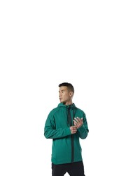 grüner Pullover mit einem Kapuze von Reebok