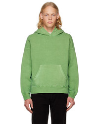 grüner Pullover mit einem Kapuze von VISVIM