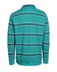 grüner Pullover mit einem Reißverschluss am Kragen von Bexleys man