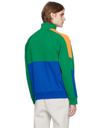 grüner Pullover mit einem Reißverschluss am Kragen von Polo Ralph Lauren