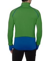 grüner Pullover mit einem Reißverschluss am Kragen von VAUDE