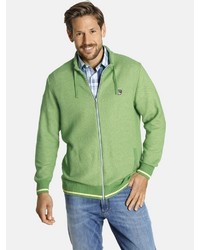 grüner Pullover mit einem Reißverschluß von Jan Vanderstorm