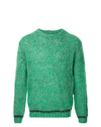 grüner Pullover mit einem Rundhalsausschnitt von 08sircus