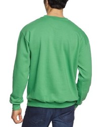 grüner Pullover mit einem Rundhalsausschnitt von Anvil