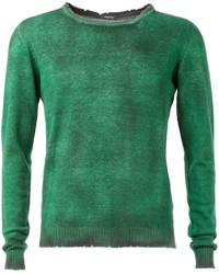 grüner Pullover mit einem Rundhalsausschnitt von Avant Toi
