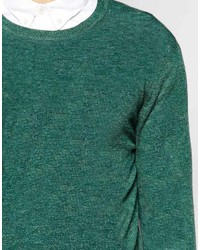 grüner Pullover mit einem Rundhalsausschnitt von Asos
