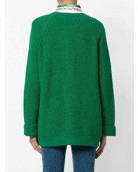 grüner Pullover mit einem Rundhalsausschnitt von RED Valentino
