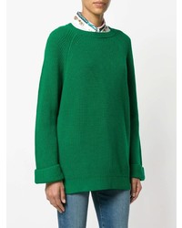 grüner Pullover mit einem Rundhalsausschnitt von RED Valentino
