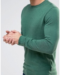 grüner Pullover mit einem Rundhalsausschnitt von Esprit