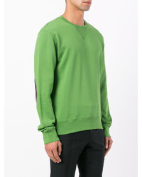 grüner Pullover mit einem Rundhalsausschnitt von Maison Margiela