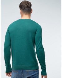 grüner Pullover mit einem Rundhalsausschnitt von Abercrombie & Fitch