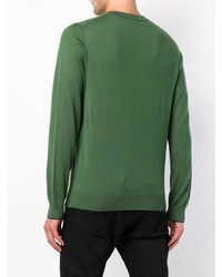 grüner Pullover mit einem Rundhalsausschnitt von Ps By Paul Smith