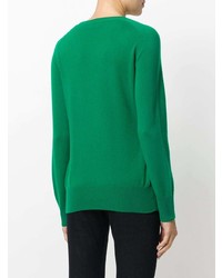 grüner Pullover mit einem Rundhalsausschnitt von Tomas Maier