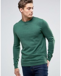 grüner Pullover mit einem Rundhalsausschnitt von Esprit