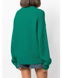 grüner Pullover mit einem Rundhalsausschnitt von IRO