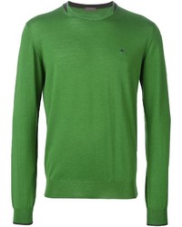 grüner Pullover mit einem Rundhalsausschnitt von Etro