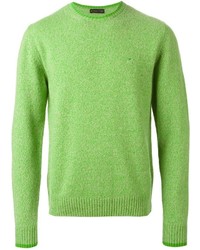 grüner Pullover mit einem Rundhalsausschnitt von Etro